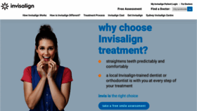 What Invisalign.com.au website looked like in 2021 (3 years ago)
