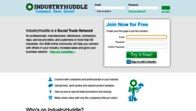What Industryhuddle.com website looked like in 2021 (3 years ago)