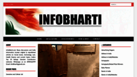 What Infobharti.com website looked like in 2021 (3 years ago)