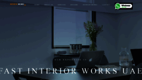 What Interiorworks.ae website looked like in 2021 (3 years ago)
