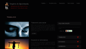 What Imperiodequimbanda.com.br website looked like in 2021 (3 years ago)