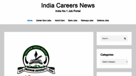 What Indiacareersnews.com website looked like in 2021 (3 years ago)