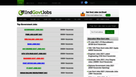 What Indgovtjobs.in website looked like in 2021 (3 years ago)