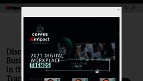 What Impactmybiz.com website looked like in 2021 (3 years ago)