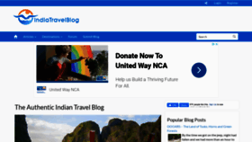 What Indiatravelblog.com website looked like in 2021 (3 years ago)