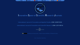 What Issr-journals.org website looked like in 2021 (3 years ago)