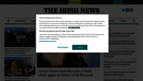 What Irishnews.com website looked like in 2021 (3 years ago)