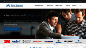 What Idataresearch.com website looked like in 2021 (3 years ago)