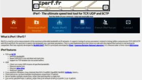 What Iperf.fr website looked like in 2021 (3 years ago)