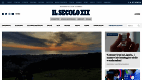 What Ilsecoloxix.it website looked like in 2021 (3 years ago)