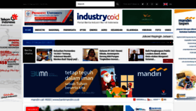 What Industry.co.id website looked like in 2021 (3 years ago)