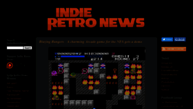 What Indieretronews.com website looked like in 2021 (3 years ago)