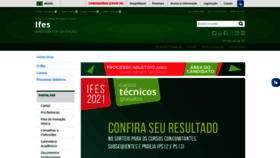 What Ifes.edu.br website looked like in 2021 (4 years ago)