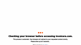 What Invoicera.com website looked like in 2021 (4 years ago)