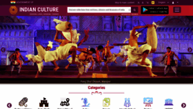 What Indianculture.gov.in website looked like in 2021 (3 years ago)