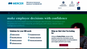 What Imercer.com website looked like in 2021 (3 years ago)