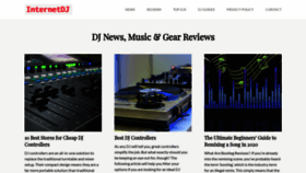 What Internetdj.com website looked like in 2021 (4 years ago)