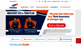 What Indiafirstlife.com website looked like in 2021 (3 years ago)