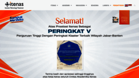 What Itenas.ac.id website looked like in 2021 (3 years ago)