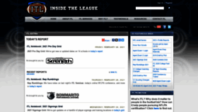 What Insidetheleague.com website looked like in 2021 (3 years ago)