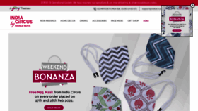 What Indiacircus.com website looked like in 2021 (4 years ago)
