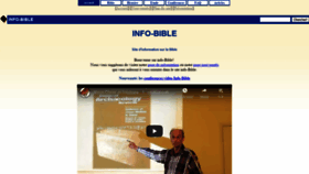 What Info-bible.org website looked like in 2021 (3 years ago)