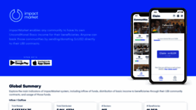 What Impactmarket.com website looked like in 2021 (3 years ago)