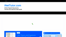 What Inettutor.com website looked like in 2021 (3 years ago)