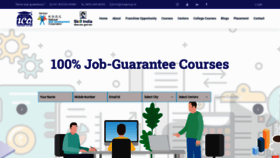 What Icajobguarantee.com website looked like in 2021 (3 years ago)