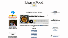 What Ideasinfood.com website looked like in 2021 (3 years ago)
