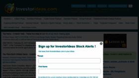 What Investorideas.com website looked like in 2021 (3 years ago)