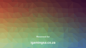 What Igamingsa.co.za website looked like in 2021 (4 years ago)