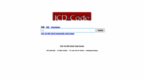 What Icd-code.de website looked like in 2021 (3 years ago)