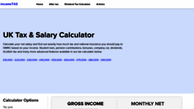 What Income-tax.co.uk website looked like in 2021 (3 years ago)