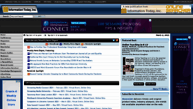 What Infotoday.com website looked like in 2021 (3 years ago)