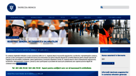 What Inspectiamuncii.ro website looked like in 2021 (3 years ago)