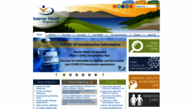 What Interiorhealth.ca website looked like in 2021 (3 years ago)