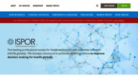 What Ispor.org website looked like in 2021 (3 years ago)