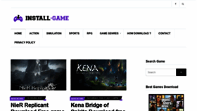 What Install-game.com website looked like in 2021 (3 years ago)