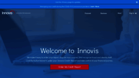 What Innovis.com website looked like in 2021 (3 years ago)