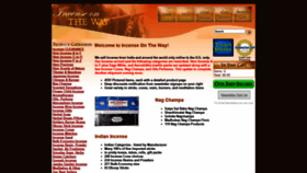 What Incenseontheway.com website looked like in 2021 (3 years ago)