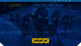 What Internetdevels.com website looked like in 2021 (3 years ago)