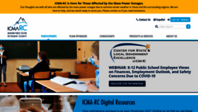 What Icmarc.org website looked like in 2021 (3 years ago)