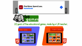 What Ictgames.com website looked like in 2021 (3 years ago)