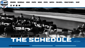What Indycar.com website looked like in 2021 (3 years ago)