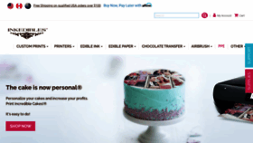 What Inkedibles.com website looked like in 2021 (3 years ago)