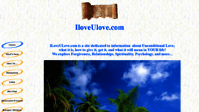 What Iloveulove.org website looked like in 2021 (4 years ago)