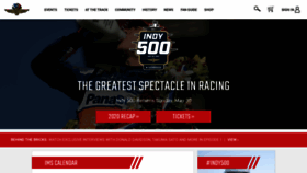 What Indianapolismotorspeedway.com website looked like in 2021 (3 years ago)