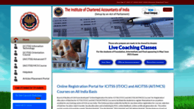 What Icaionlineregistration.org website looked like in 2021 (3 years ago)