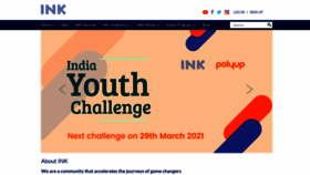 What Inktalks.com website looked like in 2021 (5 years ago)